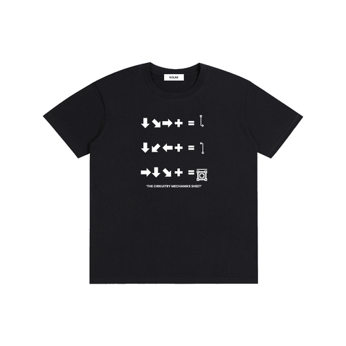 サーキットリーメカニクス シートTシャツ — ブラック