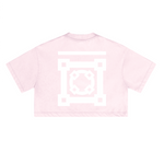 ウォッシュドルーズフィットクロップドクルーネックTシャツ