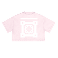 ウォッシュドルーズフィットクロップドクルーネックTシャツ