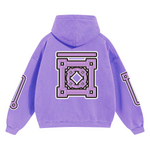 Kourt WARR Heavyweight Cropped Hoodie — Purple