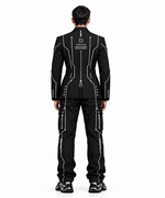 MODEL 04 — KAI | Circuit Blazer 001 back view | 1000 × 1200 px, KOLAK Development Department jacket