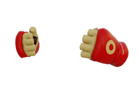 Red / Gold Fingerless Gloves [Pre-Order]