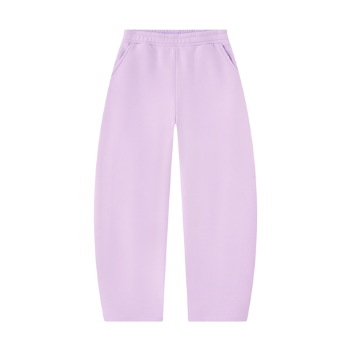 Kourt Back Graphic Barrel-Leg Sweatpants — Light Purple