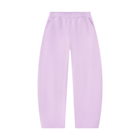 Kourt Back Graphic Barrel-Leg Sweatpants — Light Purple