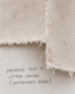 Prototype 09.30 cotton canvas material test