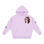 Kourt WARR Oversized Boxy Fleece Hoodie — Light Purple