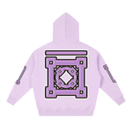 Kourt WARR Oversized Boxy Fleece Hoodie — Light Purple