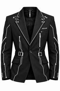 KOLAK CIRCUIT 001 BLAZER front — product view isolated on transparent PNG background; original source retained in Shopify Files.