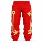 KOLAK red and gold track joggers — original front view