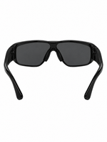 Women's Circuit 001 shades black — isolated back view on pure white background, digital design concept render.