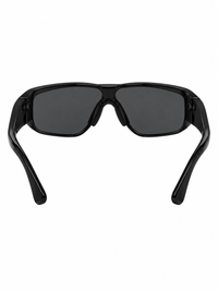 Women's Circuit 001 shades black — isolated back view on pure white background, digital design concept render.
