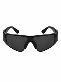 Women's Circuit 001 shades black — isolated front view on pure white background, digital design concept render.