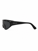 Women's Circuit 001 shades black — isolated side view on pure white background, digital design concept render.