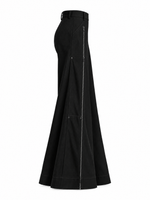 Women's Circuit 001 slacks black — isolated side view on pure white background, digital design concept render.
